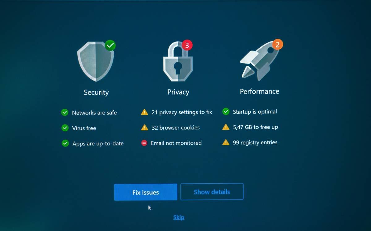 A bar graph showing cybersecurity attack statistics